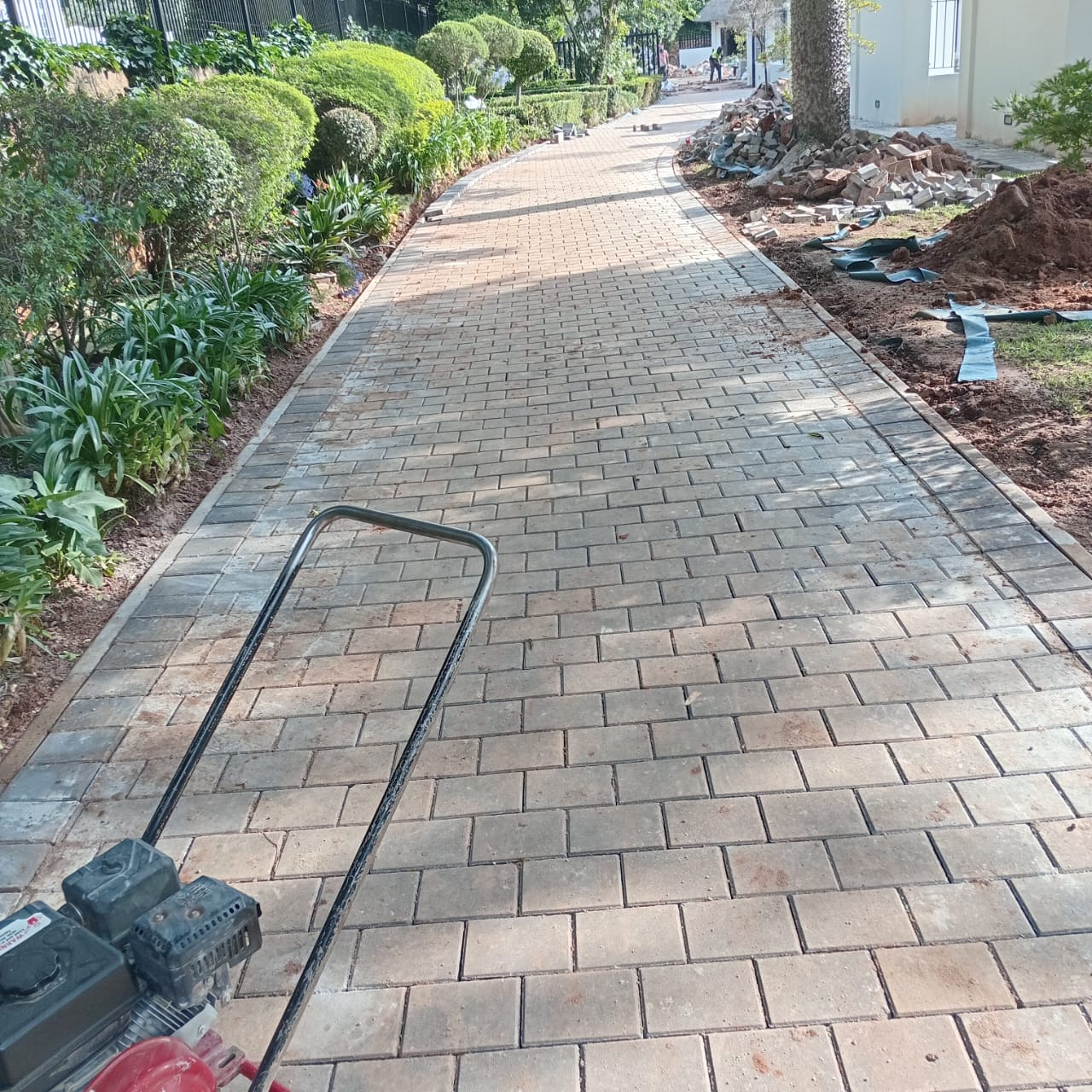 Completed paving transformation